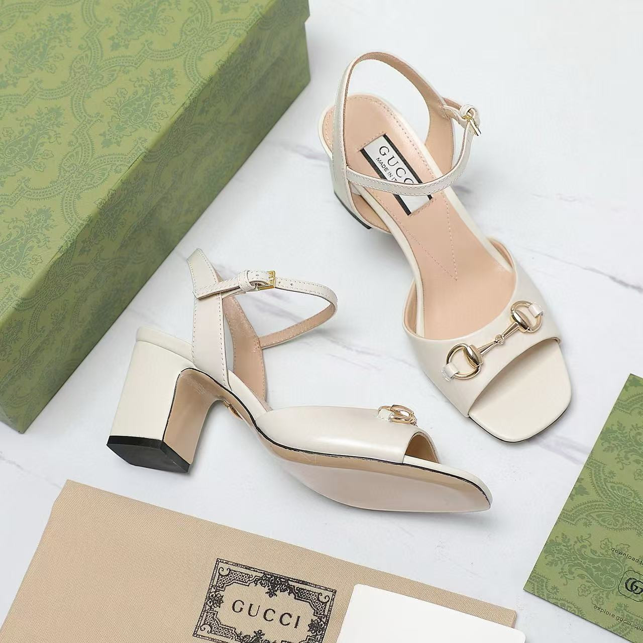 UA GUCCI HEELED SANDAL(Heel height 6.5cm)