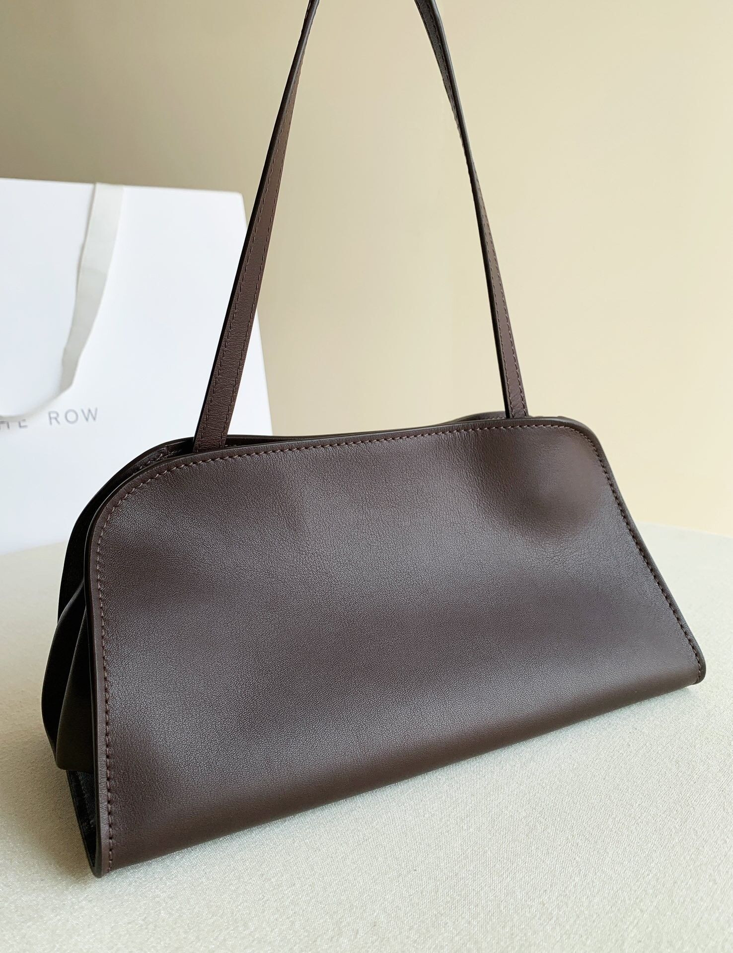 The Row Peggy Clutch in Leather 28x13x14cm