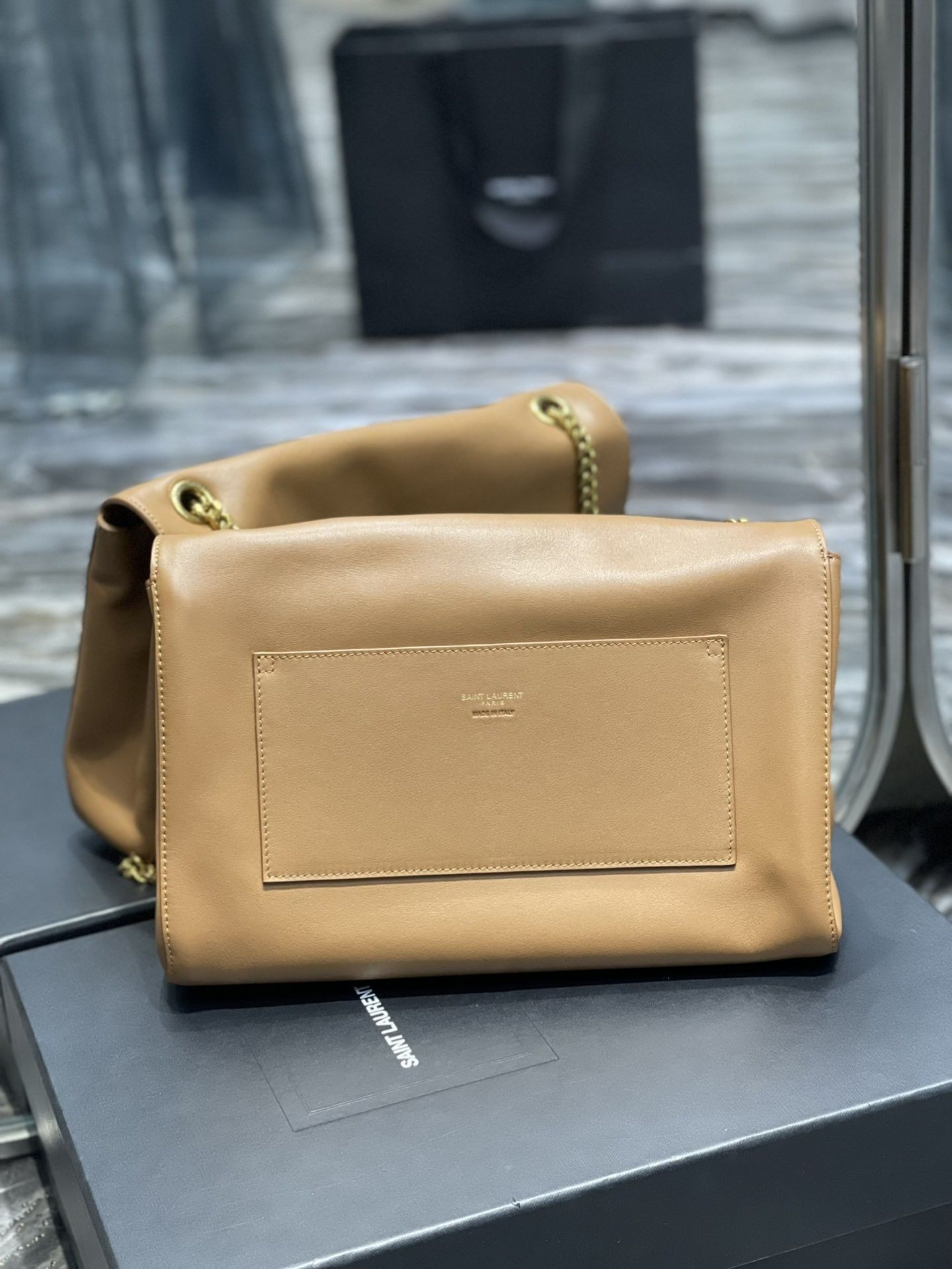 YSL Kate Reversible Suede and Leather Shoulder Bag 28.5x20x6cm