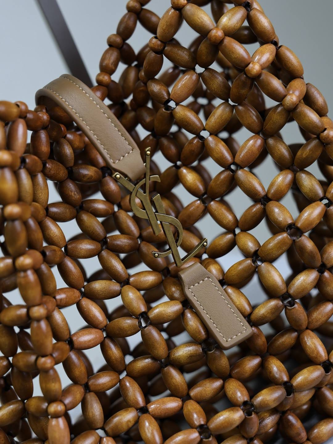 YSL LE 5 à 7 wood beads 23x22x8.5cm