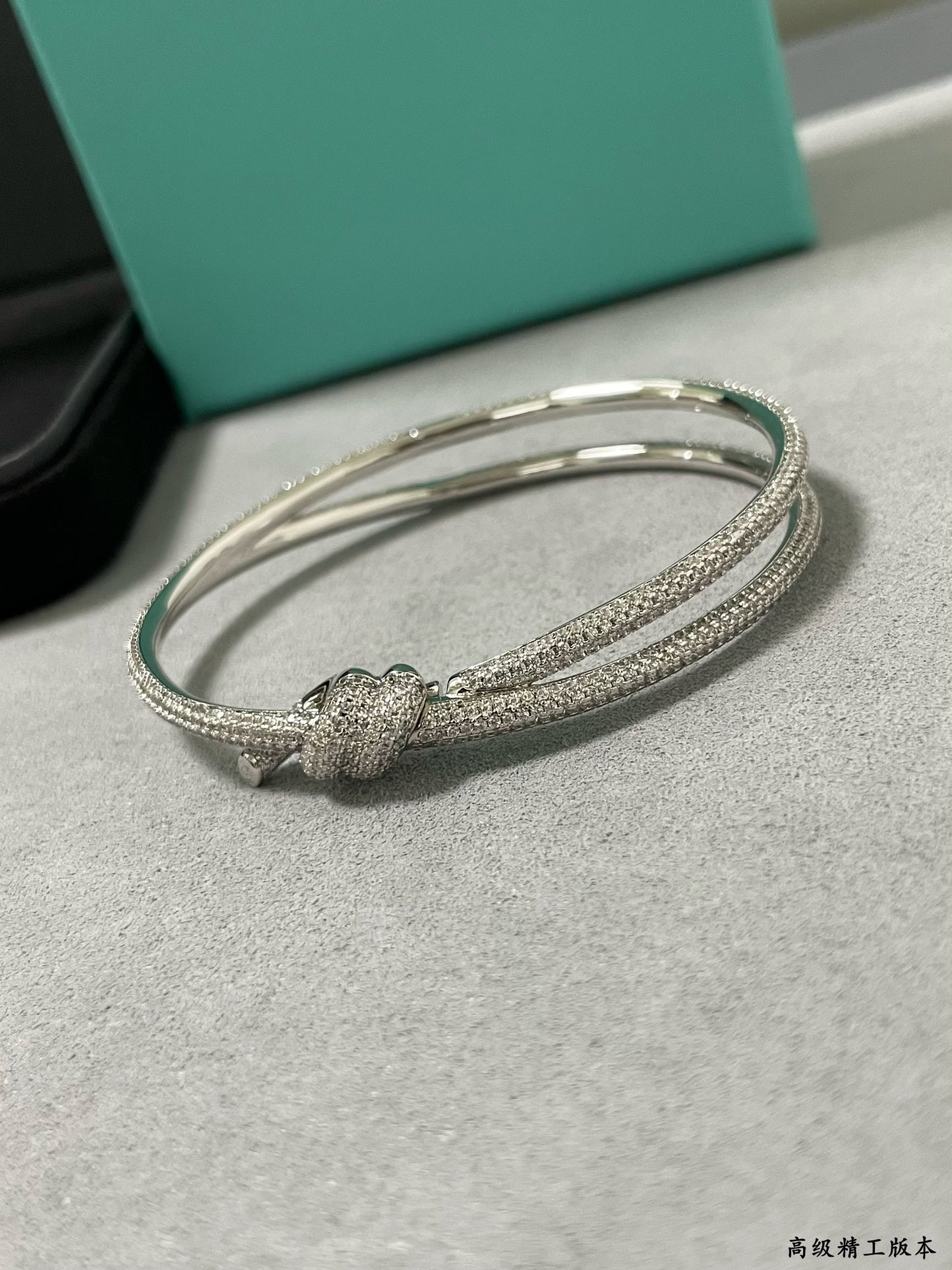 Tiffany & Co. T Wire Knot Full Diamond Bracelet