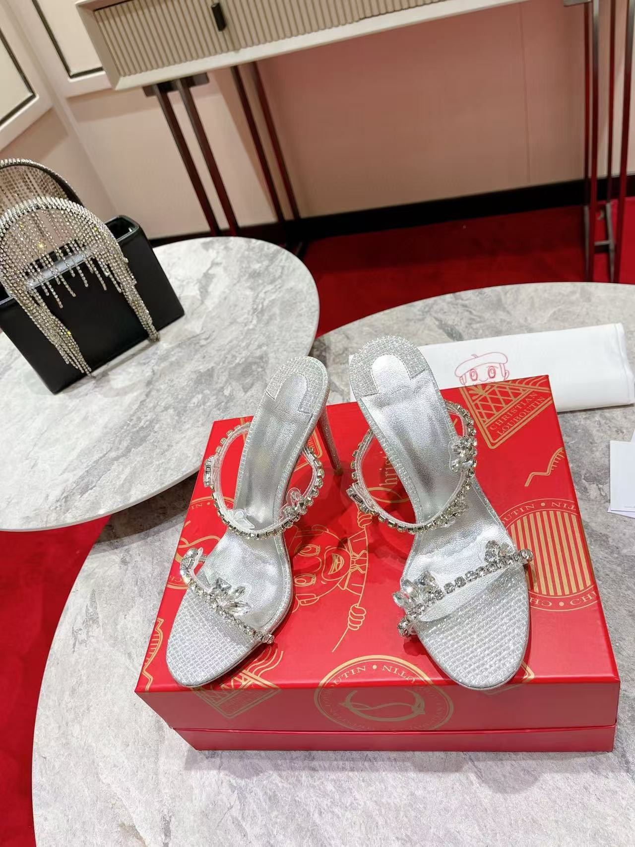 UA Christian Louboutin Just Queen 100 Heel Height crystal-embellished