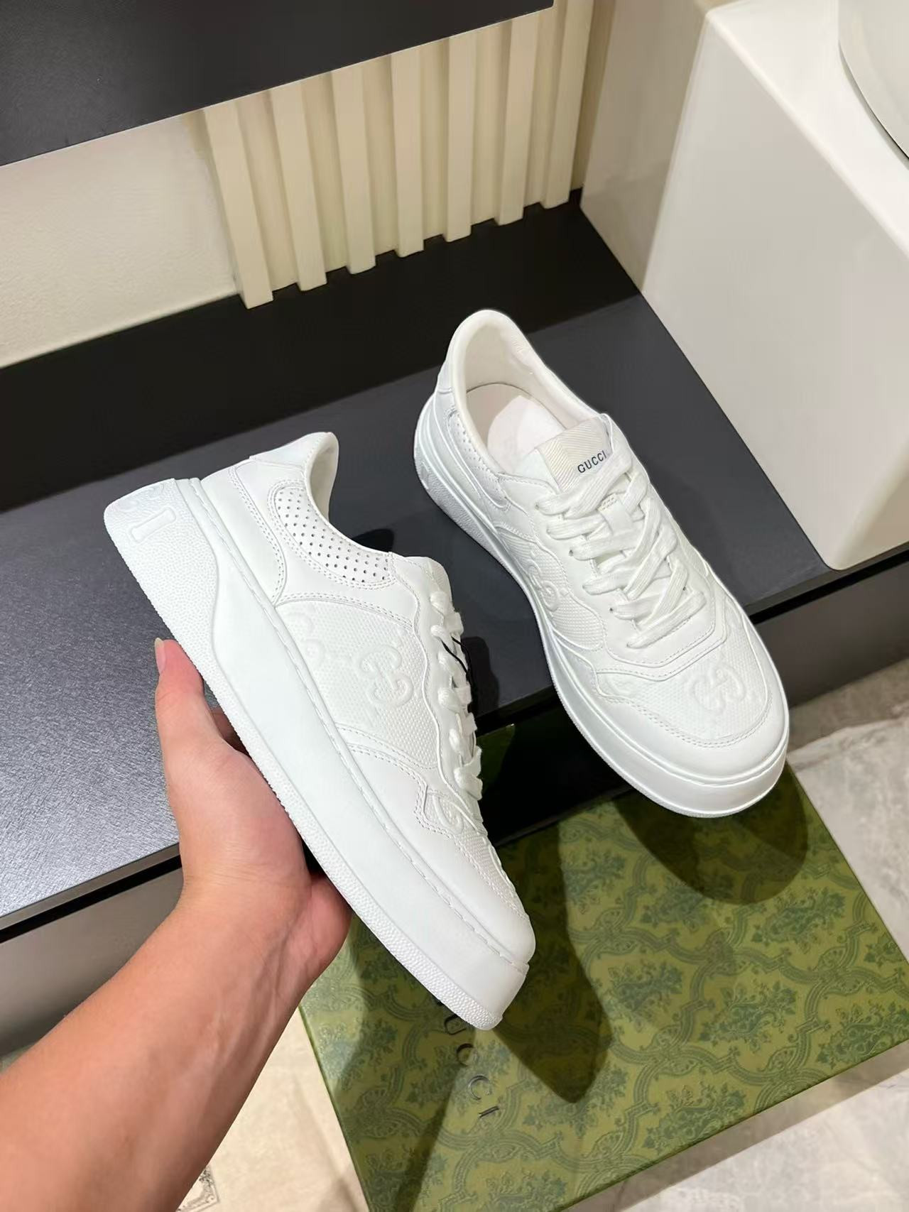 UA Gucci GG Embossed Sneakers