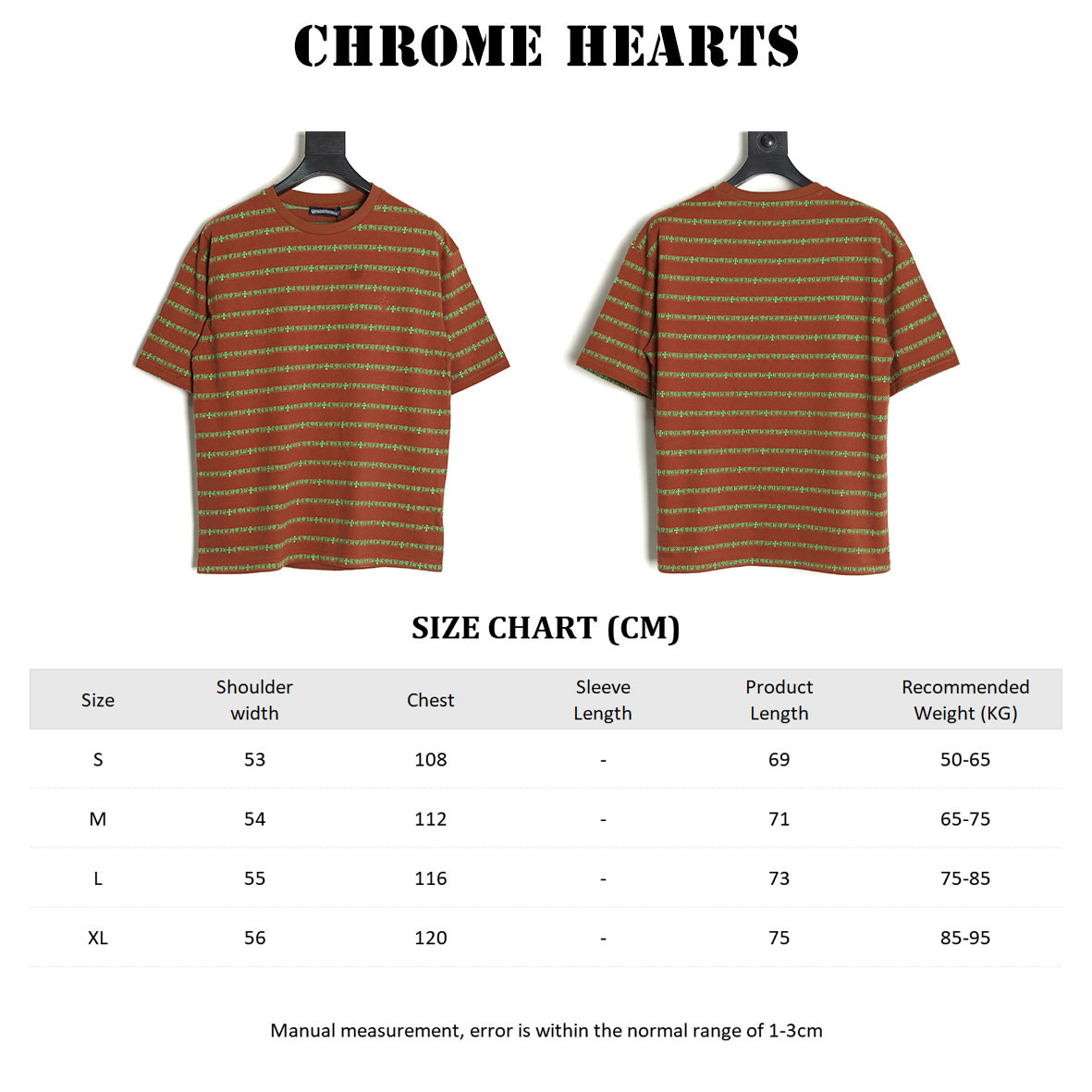 Ch*0me He**ts 25ss short-sleeved t-shirt