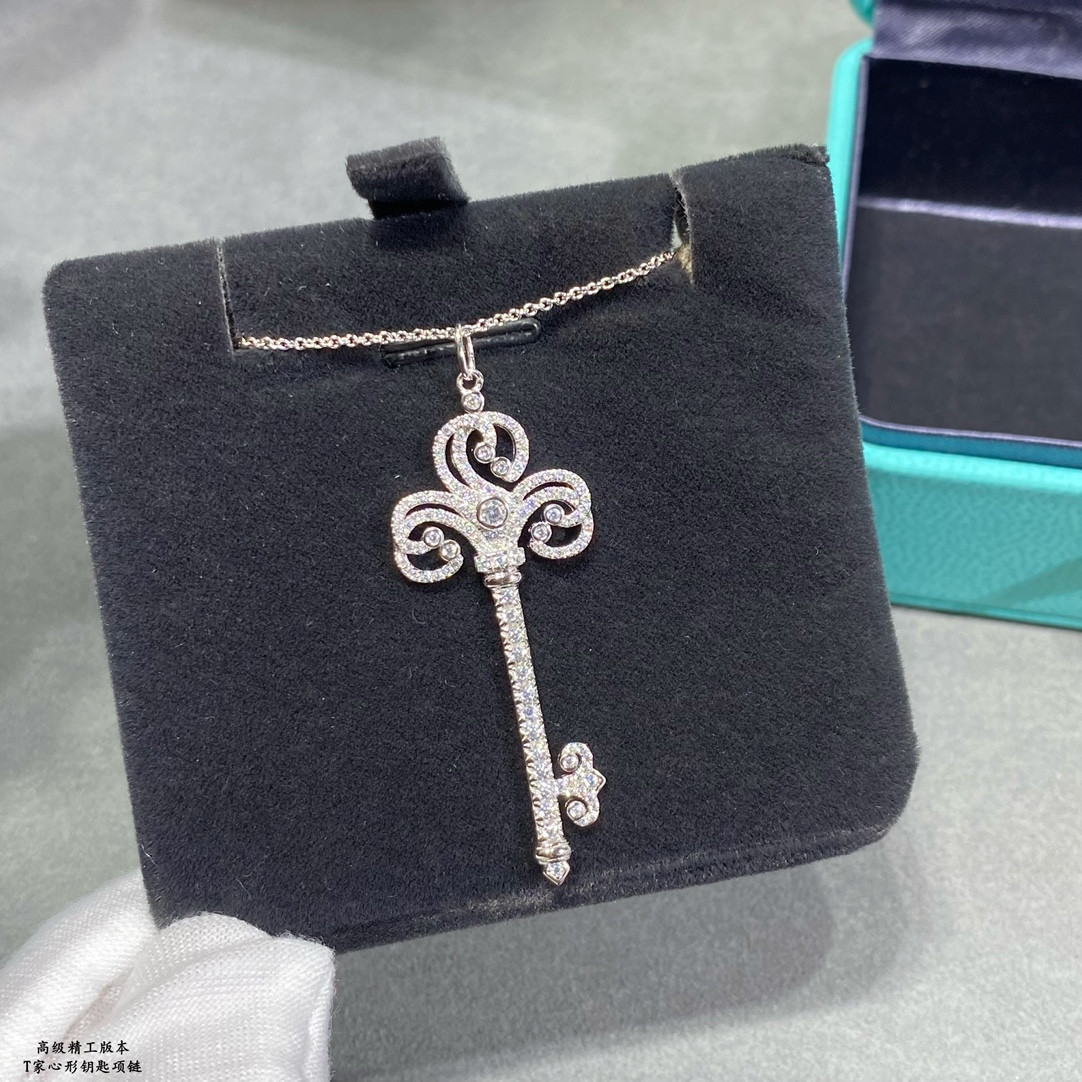 Tiffany & Co. Heart Key Necklace Ag925