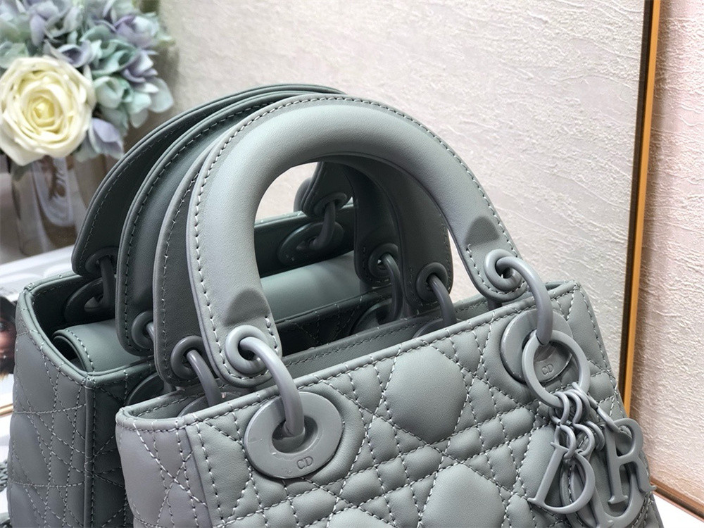 Mini Lady Dior Bag 6.5 x 6 x 3 inches