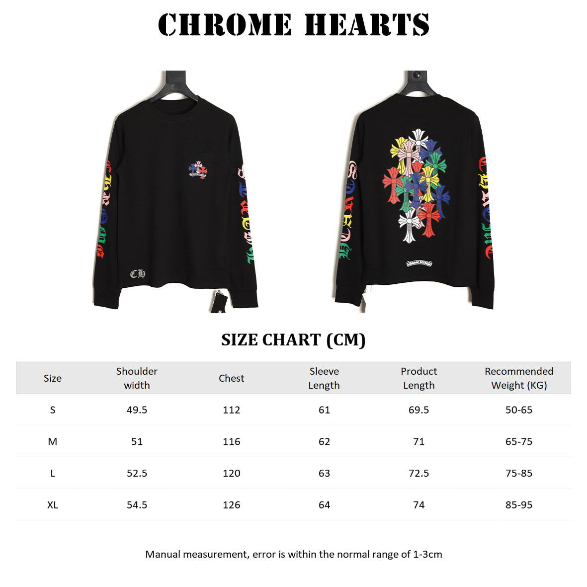 Ch*0me He**ts 25fw long-sleeved t-shirt