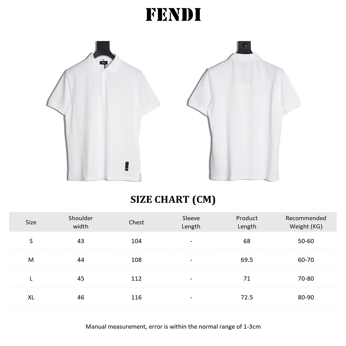 FENDI FD Short-sleeved Polo shirt