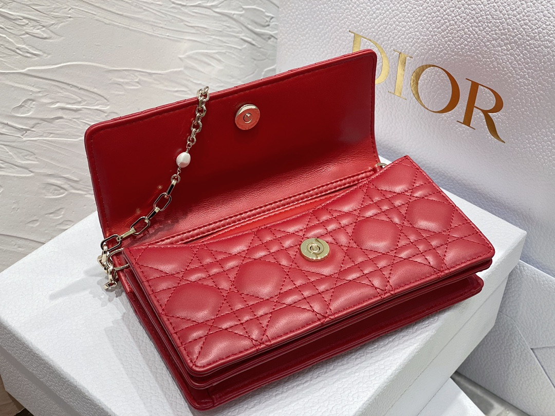 MISS DIOR MINI BAG Crimson Red S0980ONMJ-M57R 21 x 11.5 x 4.5 cm