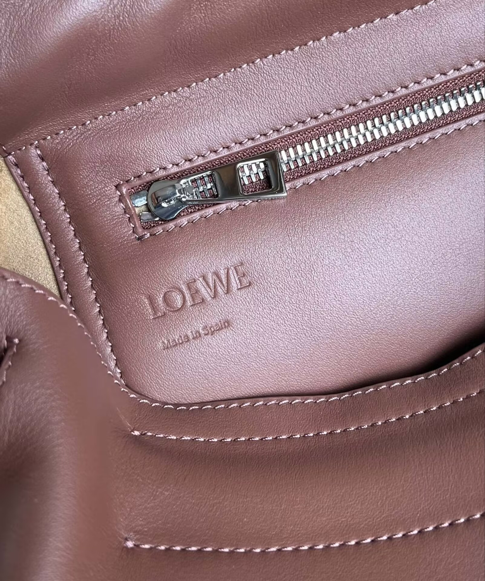 Loewe Flamenco satchel in shiny supple calfskin 34x12x24cm