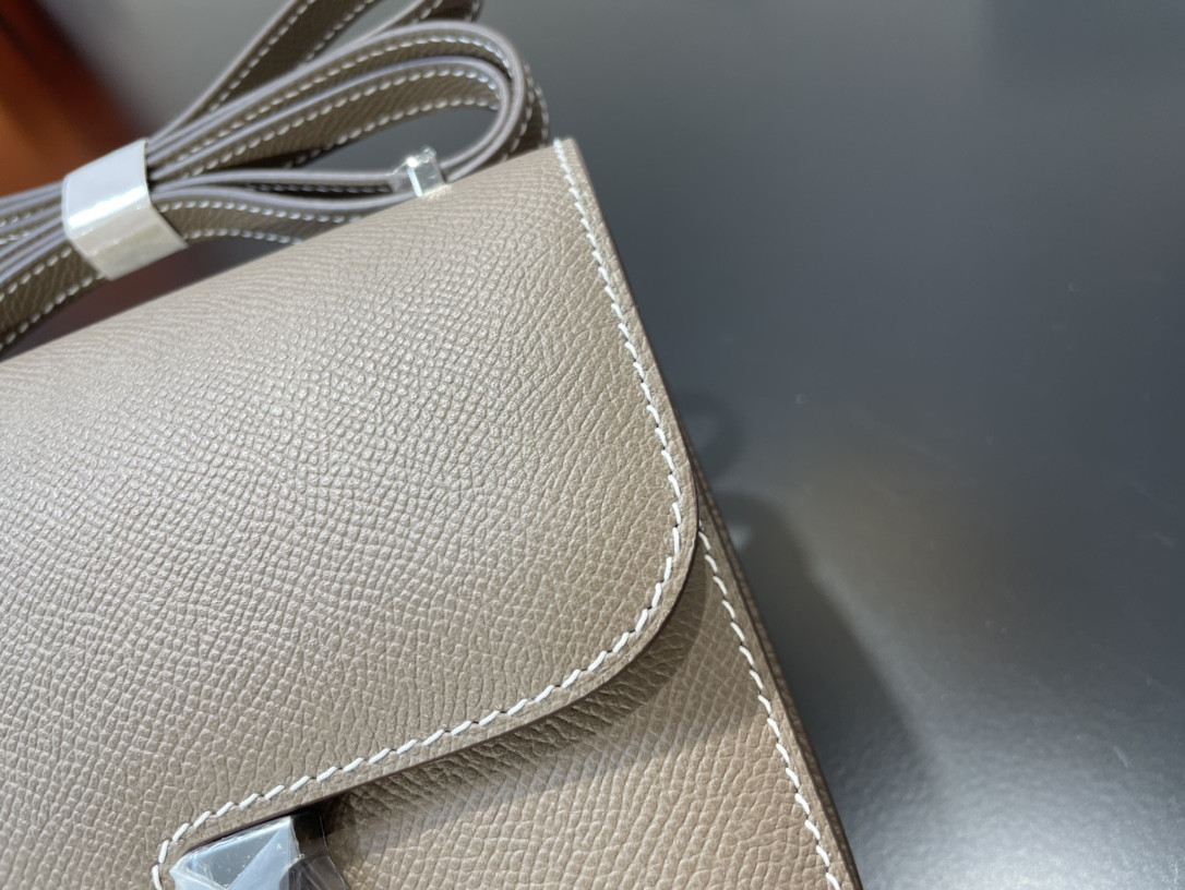 Hermes Constance 24 Epsom leather silver hardware 9.4"x5.9"x3"