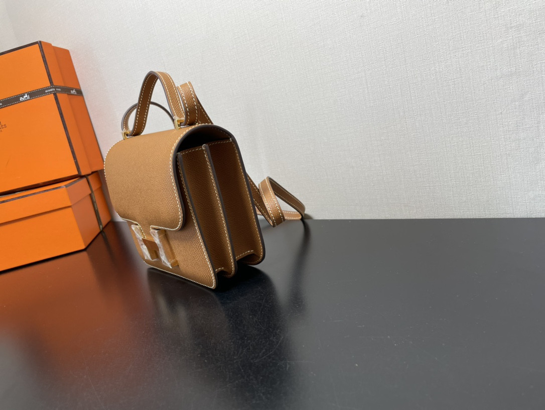 Hermes Constance 24 Epsom leather gold hardware 9.4"x5.9"x3"