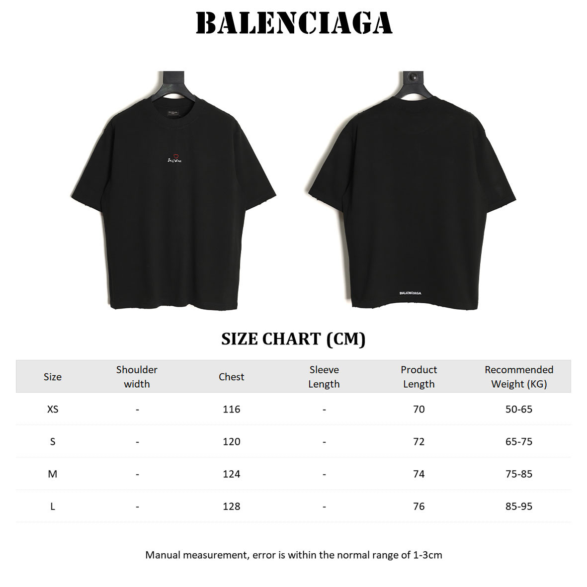 Balenciaga 25ss Short-sleeved T-shirt