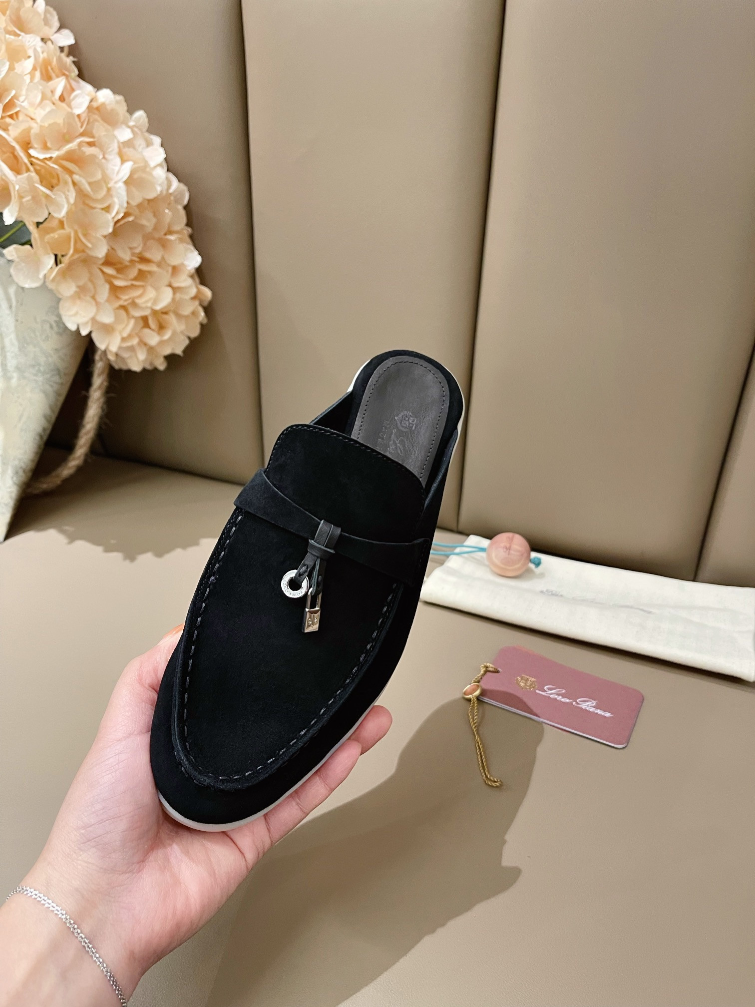 UA Loro Piana Babouche Charms Walk Loafers