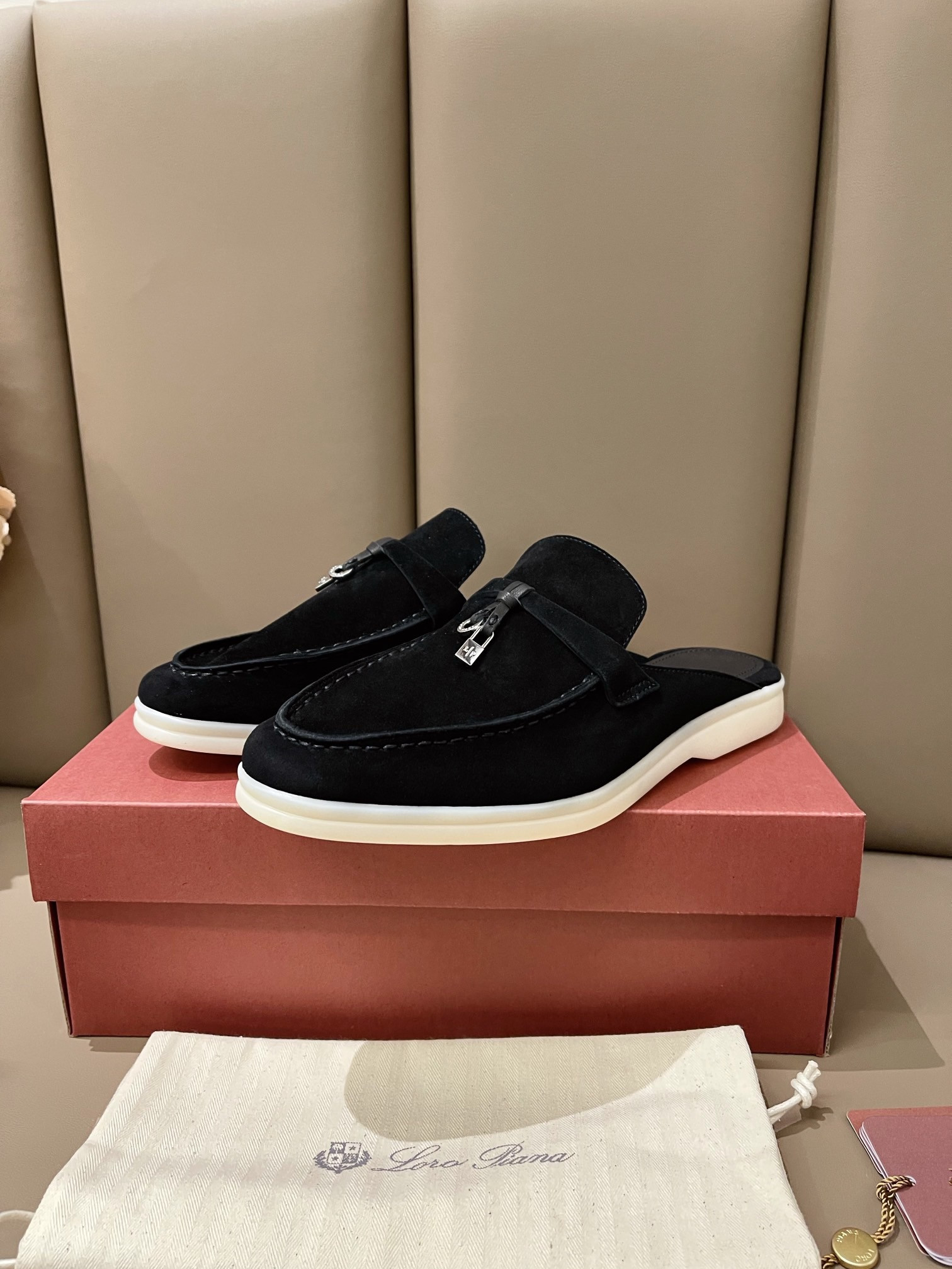 UA Loro Piana Babouche Charms Walk Loafers