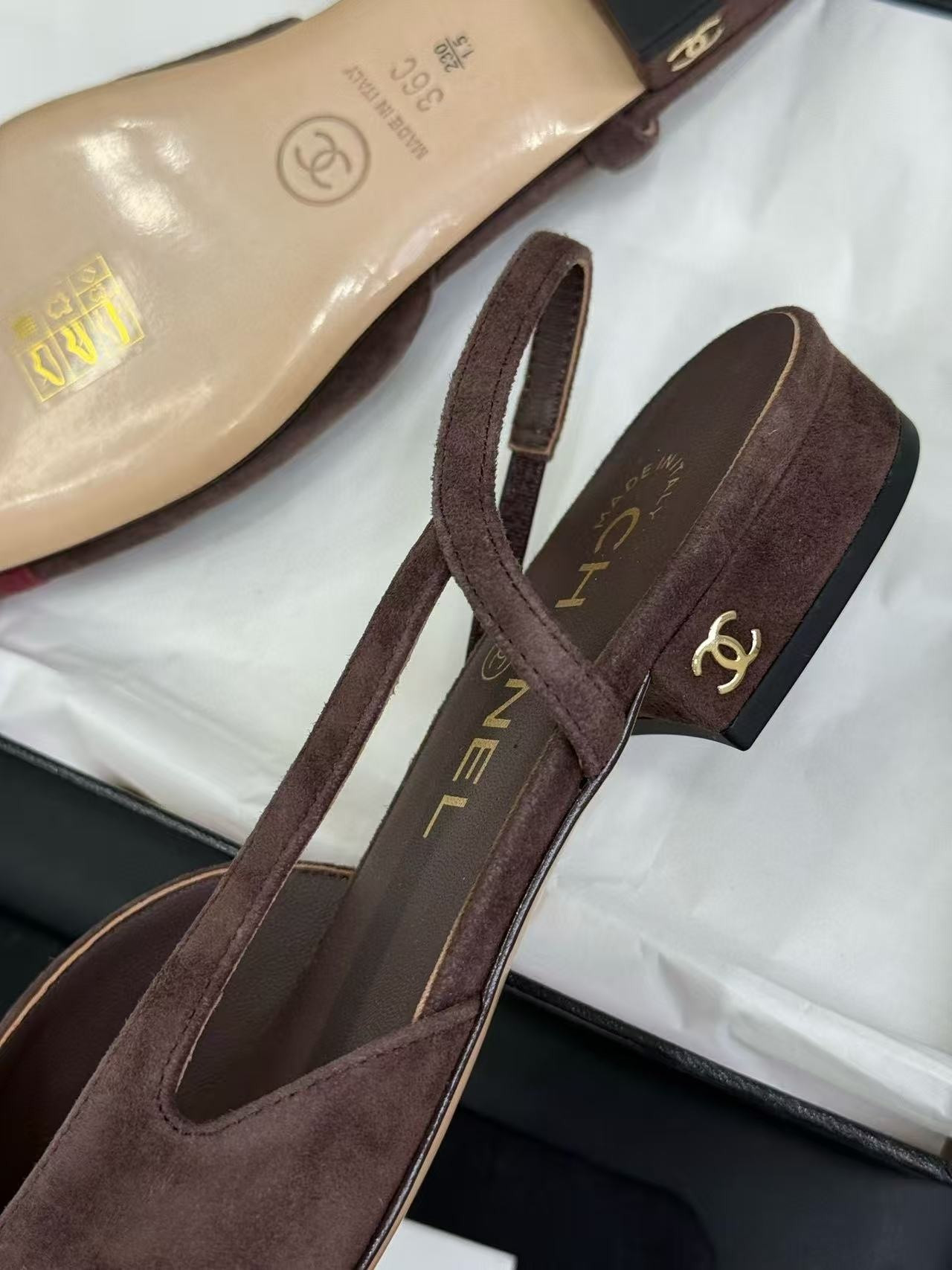 UA Chanel Slingbacks