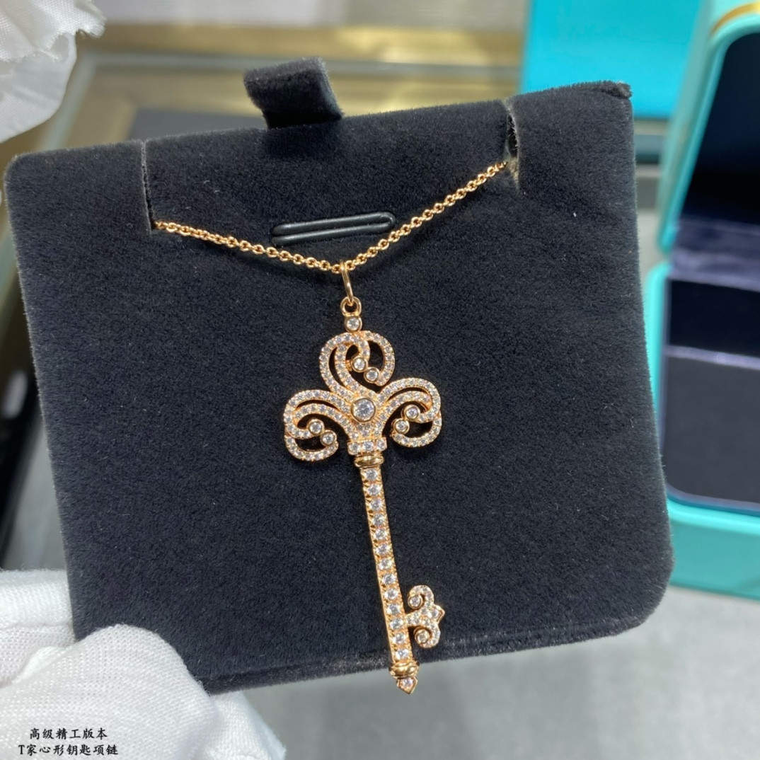 Tiffany & Co. Heart Key Necklace Ag925