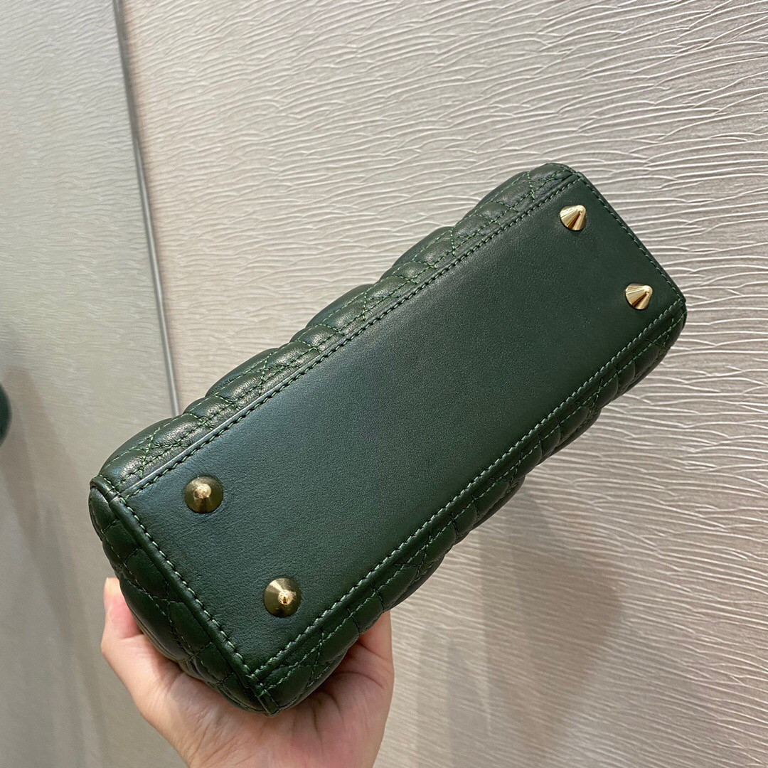 Small Lady Dior Bag 8 x 6.5 x 3 inches