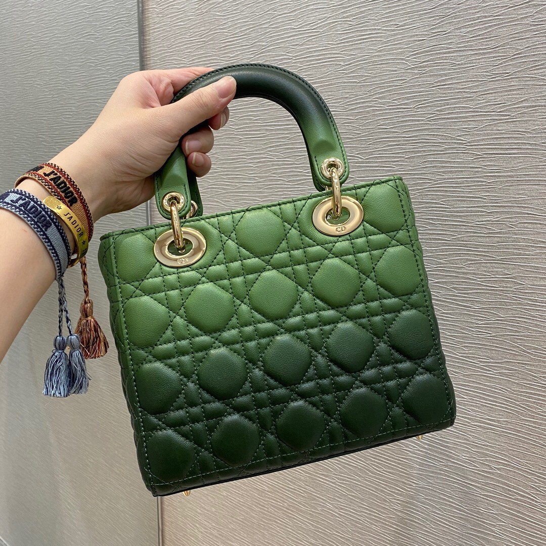 Small Lady Dior Bag 8 x 6.5 x 3 inches