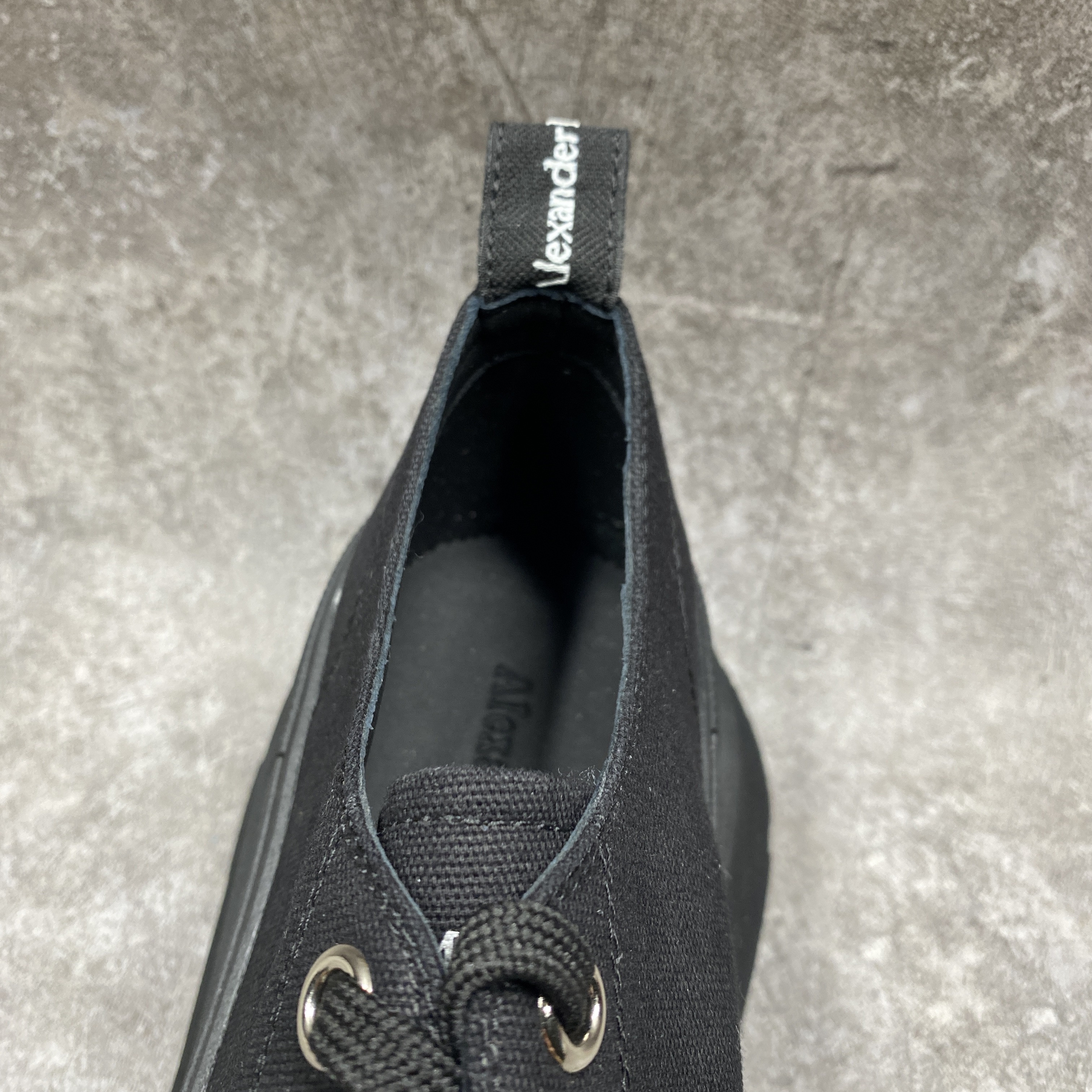 Alexander McQueen Tread Slick Low Lace Up Black