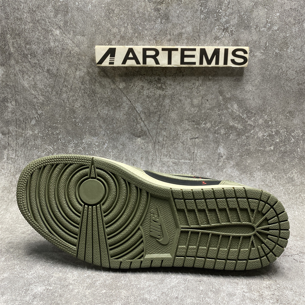 TRAVIS SCOTT X AIR JORDAN 1 LOW OG SP BLACK OLIVE