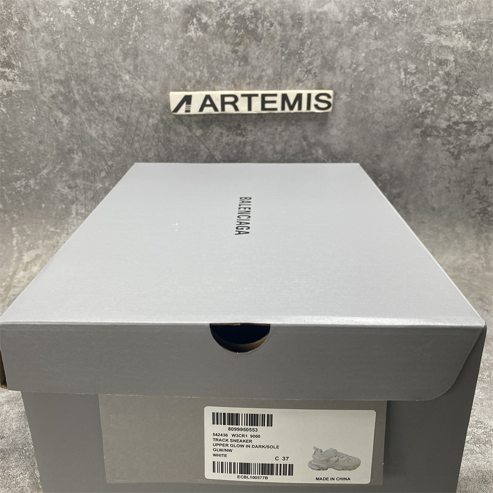 UA Balenciaga Track White Glow