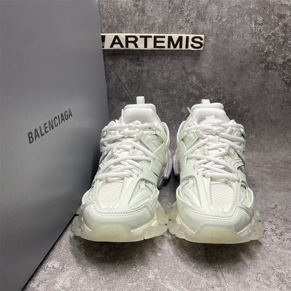 UA Balenciaga Track White Glow