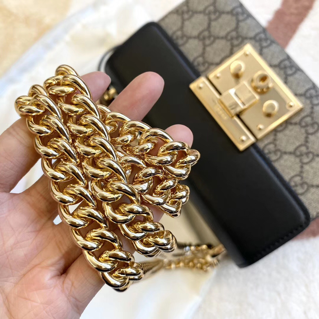 Gucci padlock shoulder bag 20cm