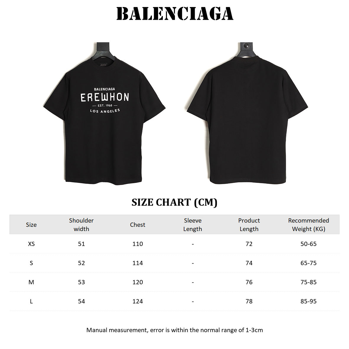 Balenciaga 25ss Short-sleeved T-shirt