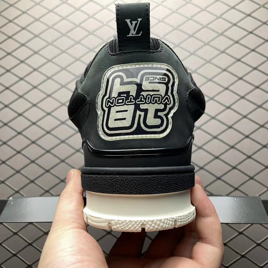 UA Louis Vuitton LV Skate Sneaker Black White