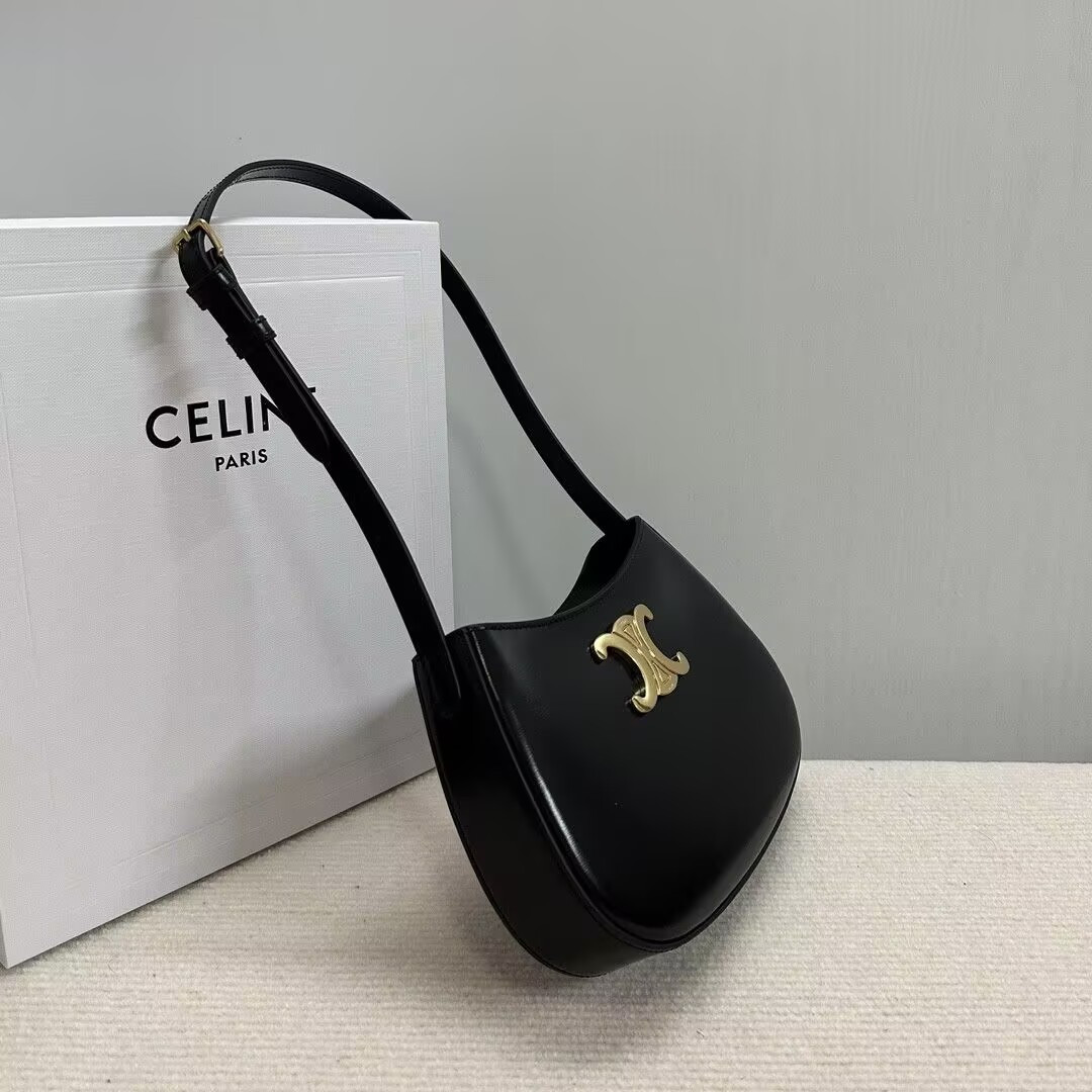 Celine MEDIUM TILLY BAG in shiny calfskin 22x13.5x4cm
