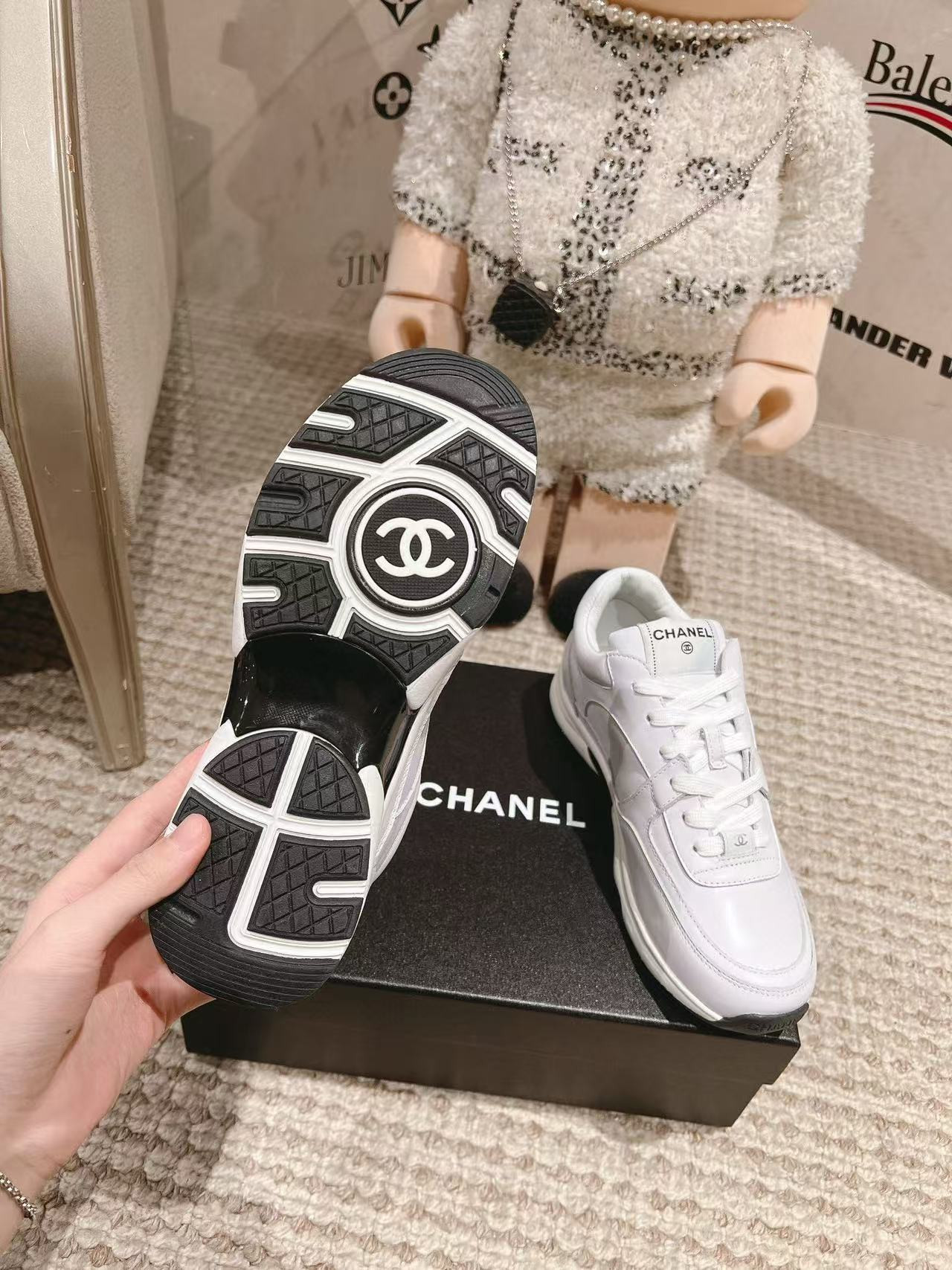 UA CHANEL SNEAKERS Fabric