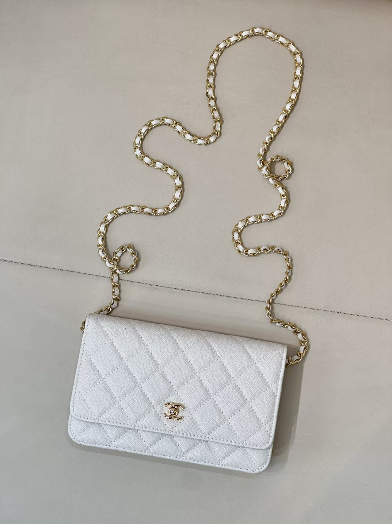 CHANEL WOC CLASSIC WALLET ON CHAIN 13x19cm