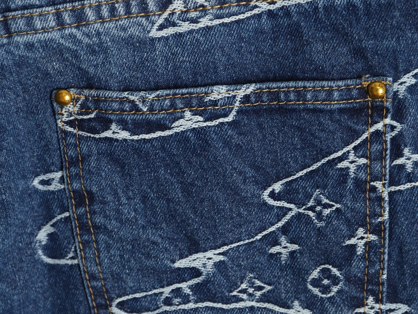 Louis Vuitton LV Pharrell Nigo Tyler Jeans Suit