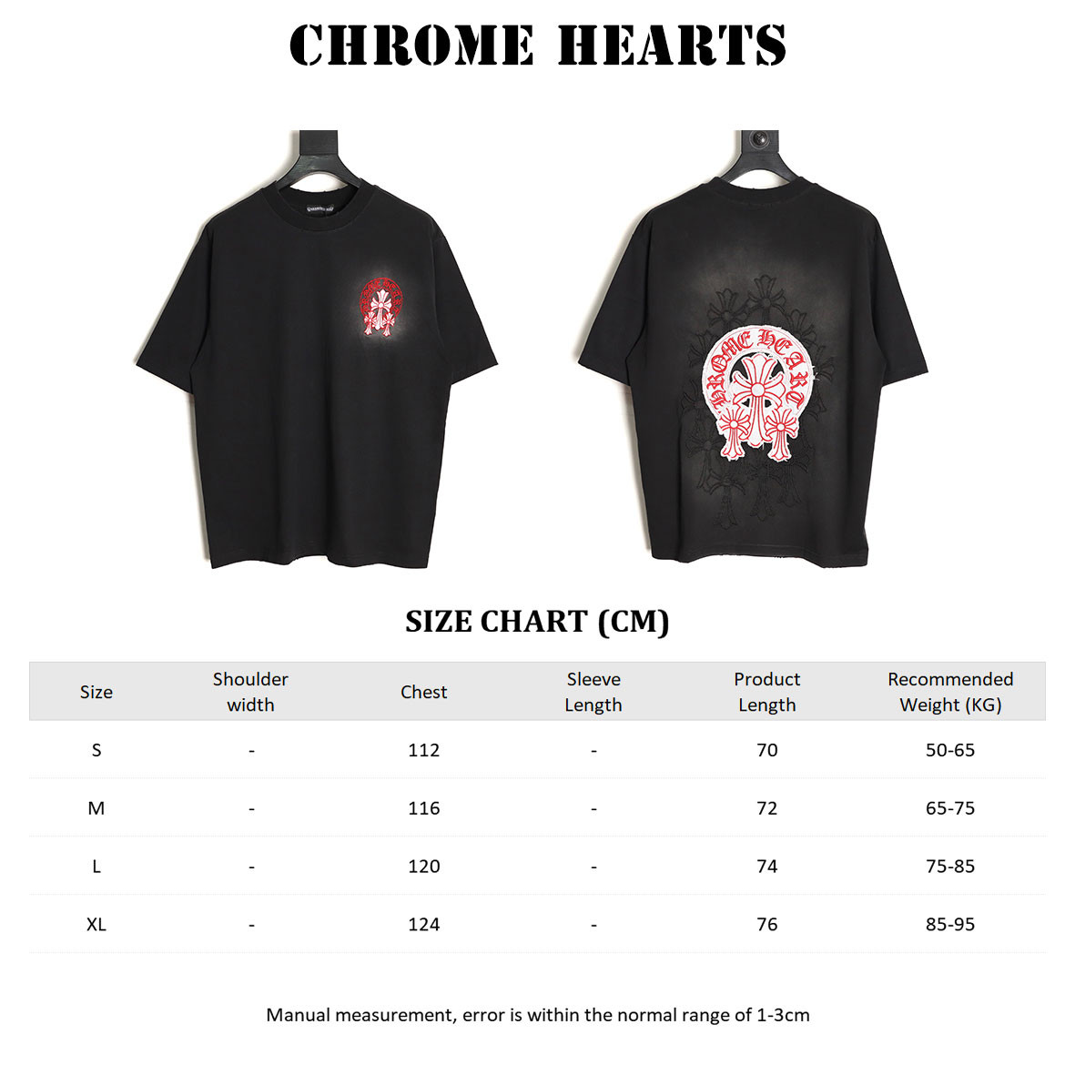 Ch*0me He**ts 25ss short-sleeved t-shirt