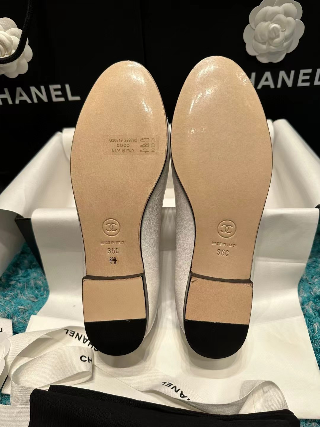 Chanel BALLET FLATS Lambskin & Grosgrain