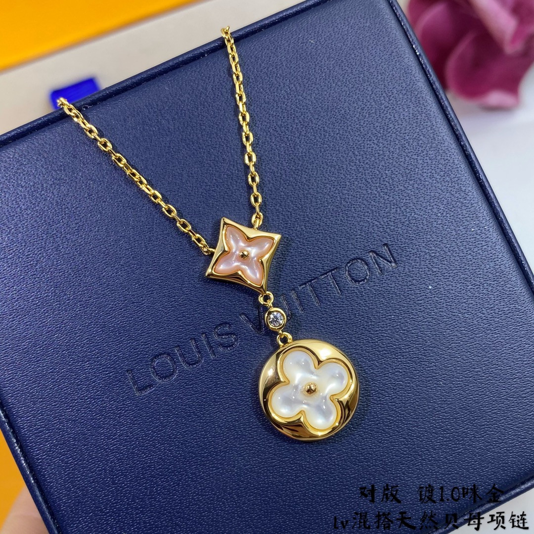 Louis Vuitton Two-Flower Mandarin Duck Necklace