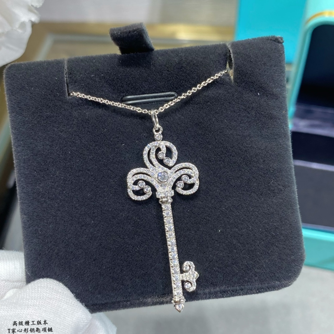 Tiffany & Co. Heart Key Necklace Ag925