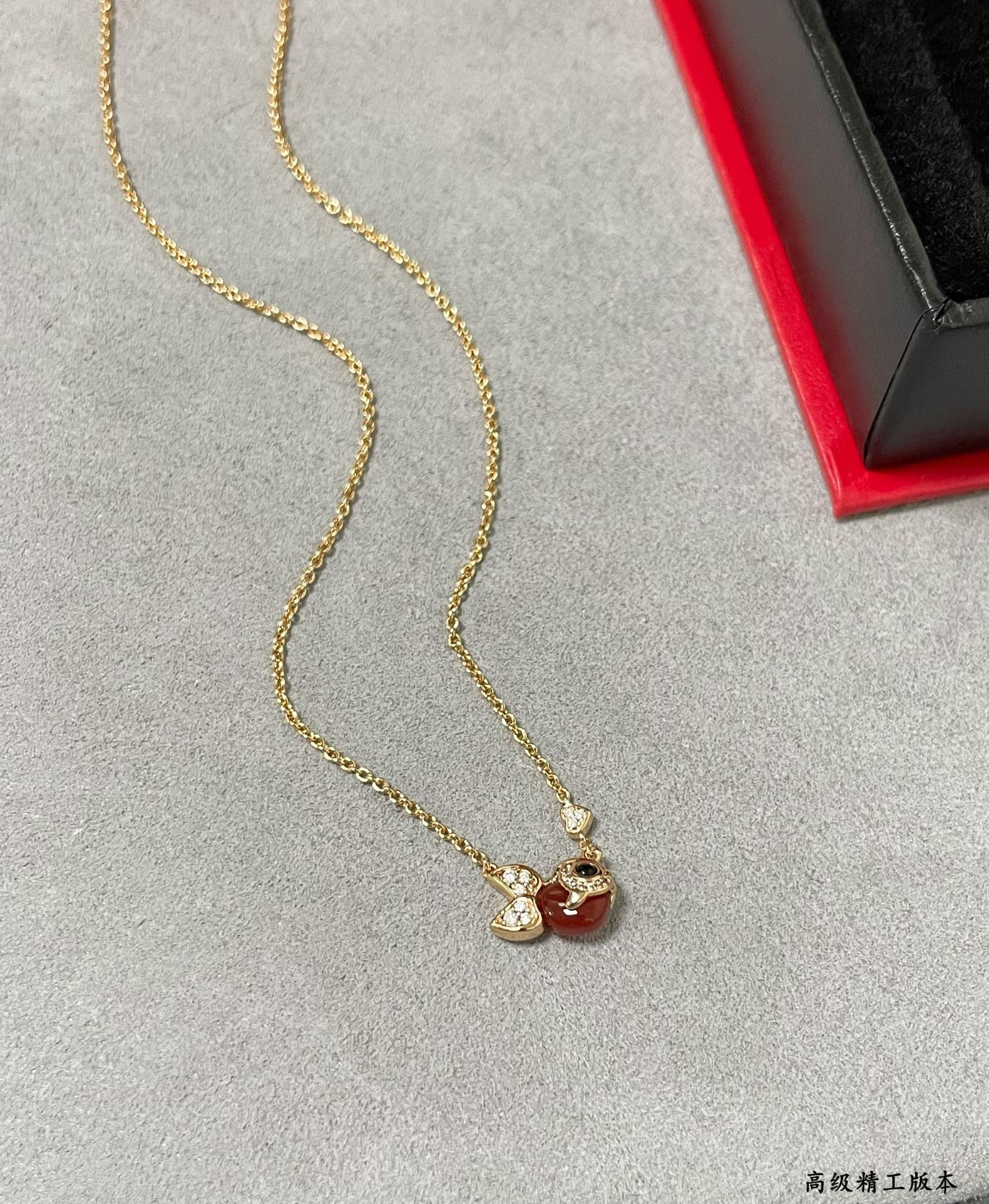 Qeelin Little Goldfish Necklace