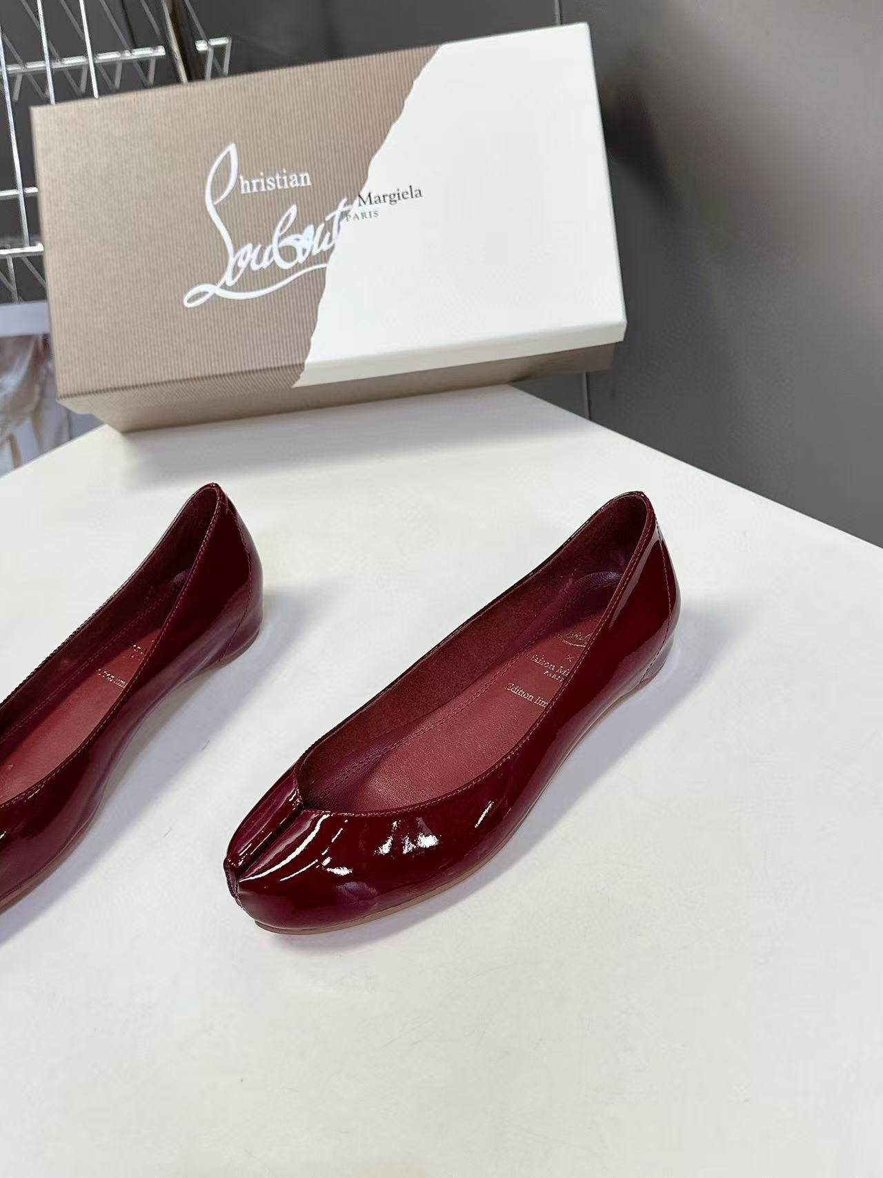 UA Christian Louboutin Marlougiela Ballerinas Patent calf leather