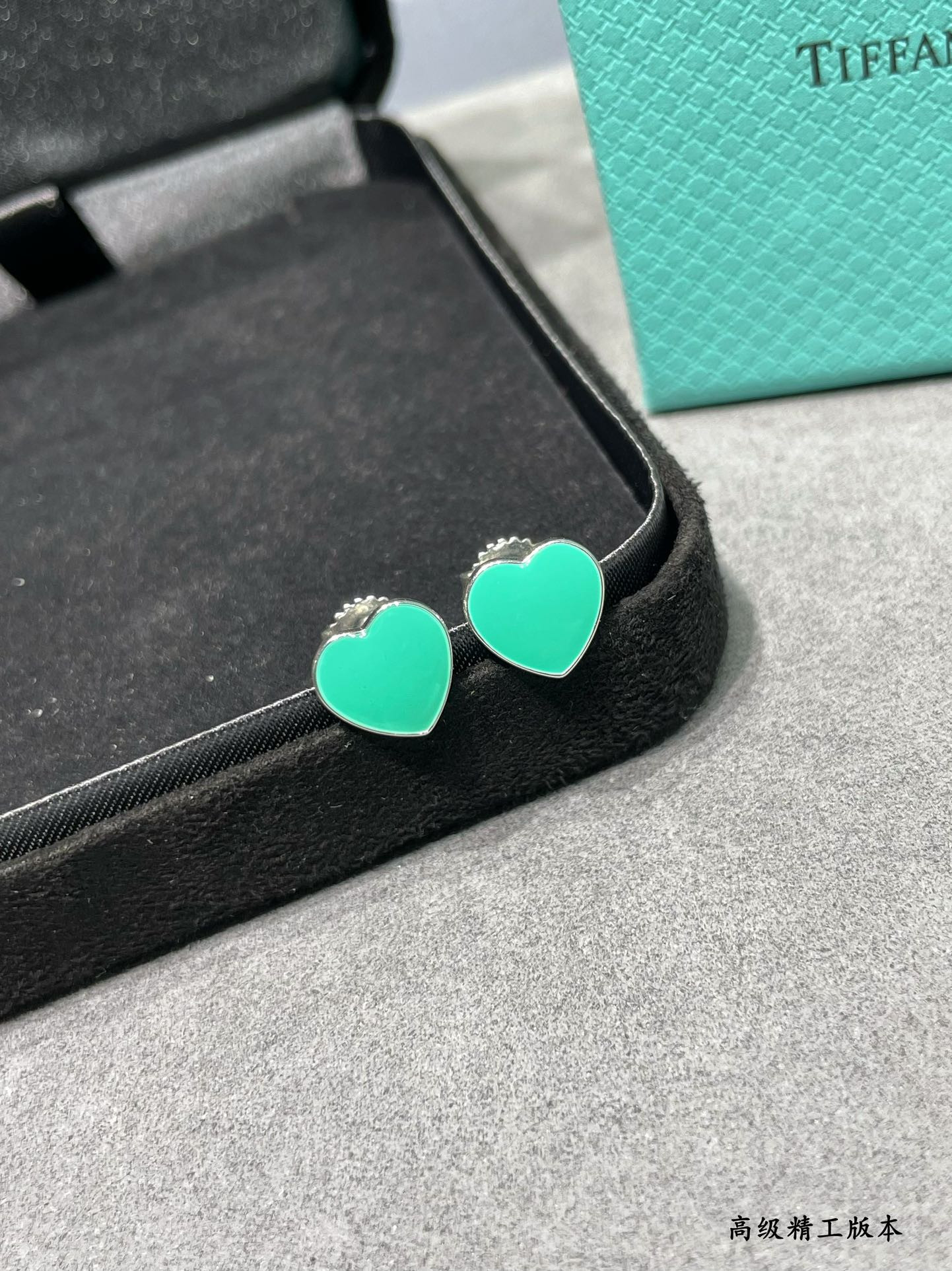 Tiffany & Co. Heart Stud Earrings Ag925