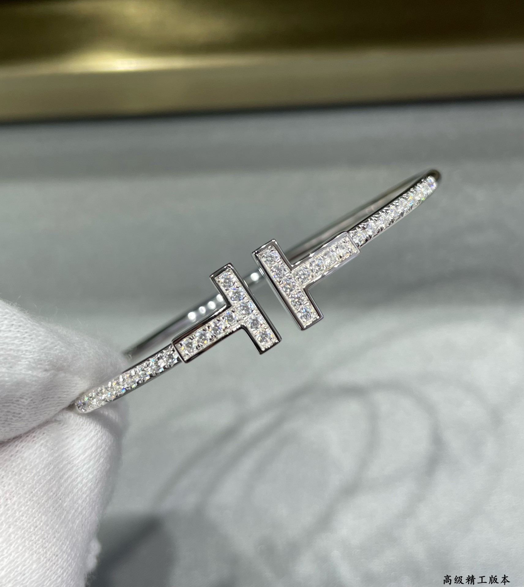 Tiffany & Co. Double T Diamond Half Bracelet