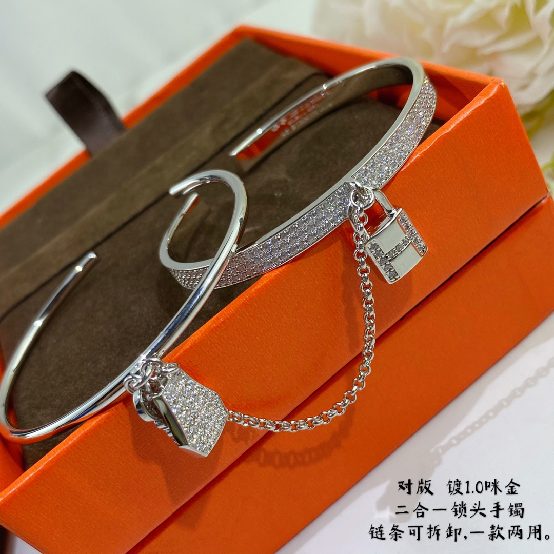 Hermes two-in-one padlock Bracelet