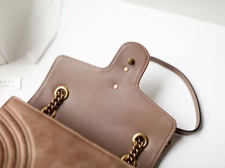 Gucci GG Marmont Small Velvet Shoulder Bag