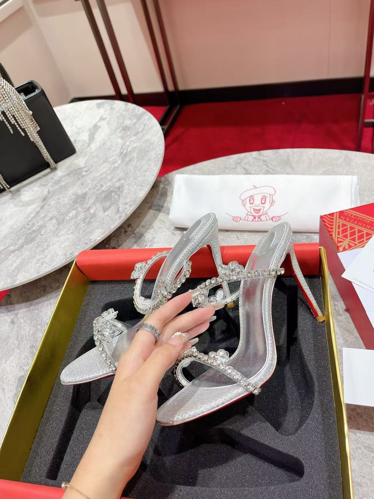 UA Christian Louboutin Just Queen 100 Heel Height crystal-embellished