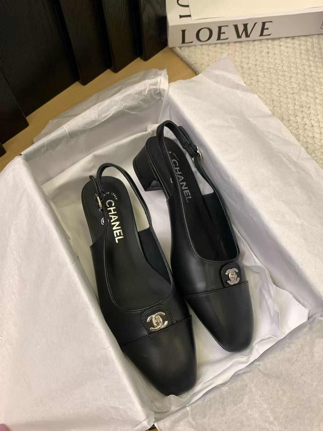 UA Chanel Slingbacks