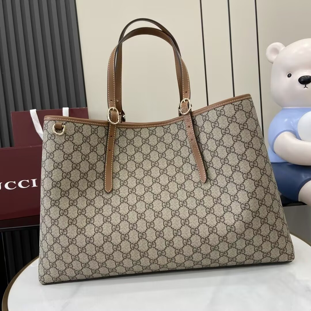 Gucci GG Emblem Maxi Tote Bag 45.5x30x16cm (Without Original Box)