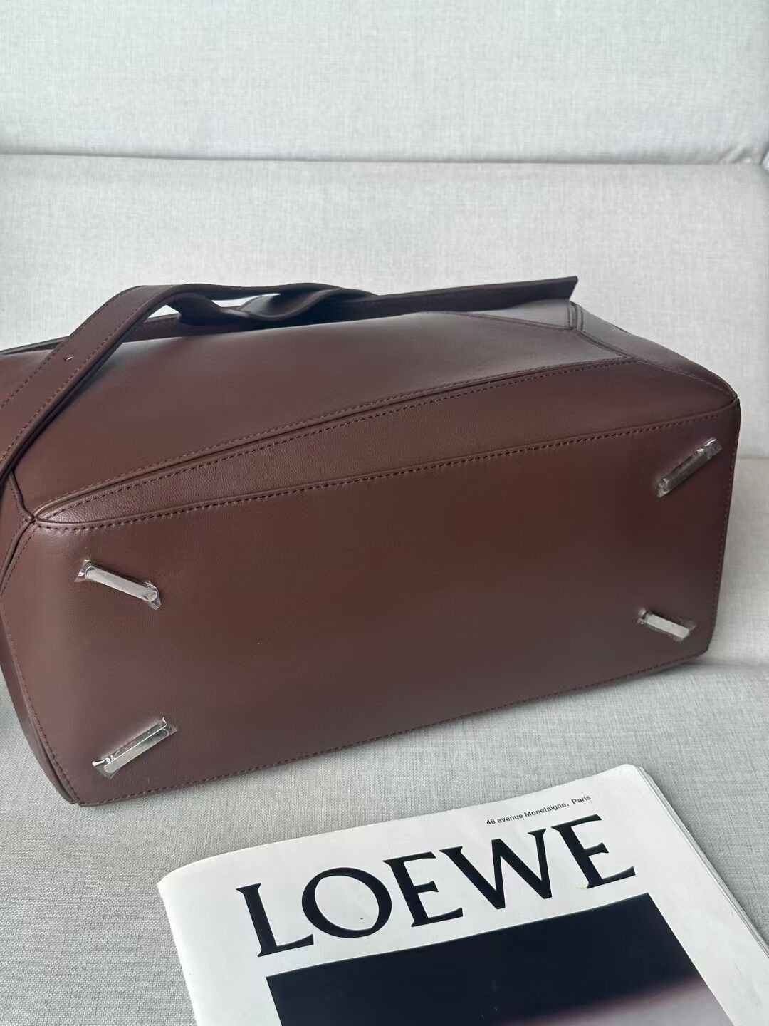Loewe Large Featherlight Puzzle bag in nappa lambskin 21.5x33x14.7cm