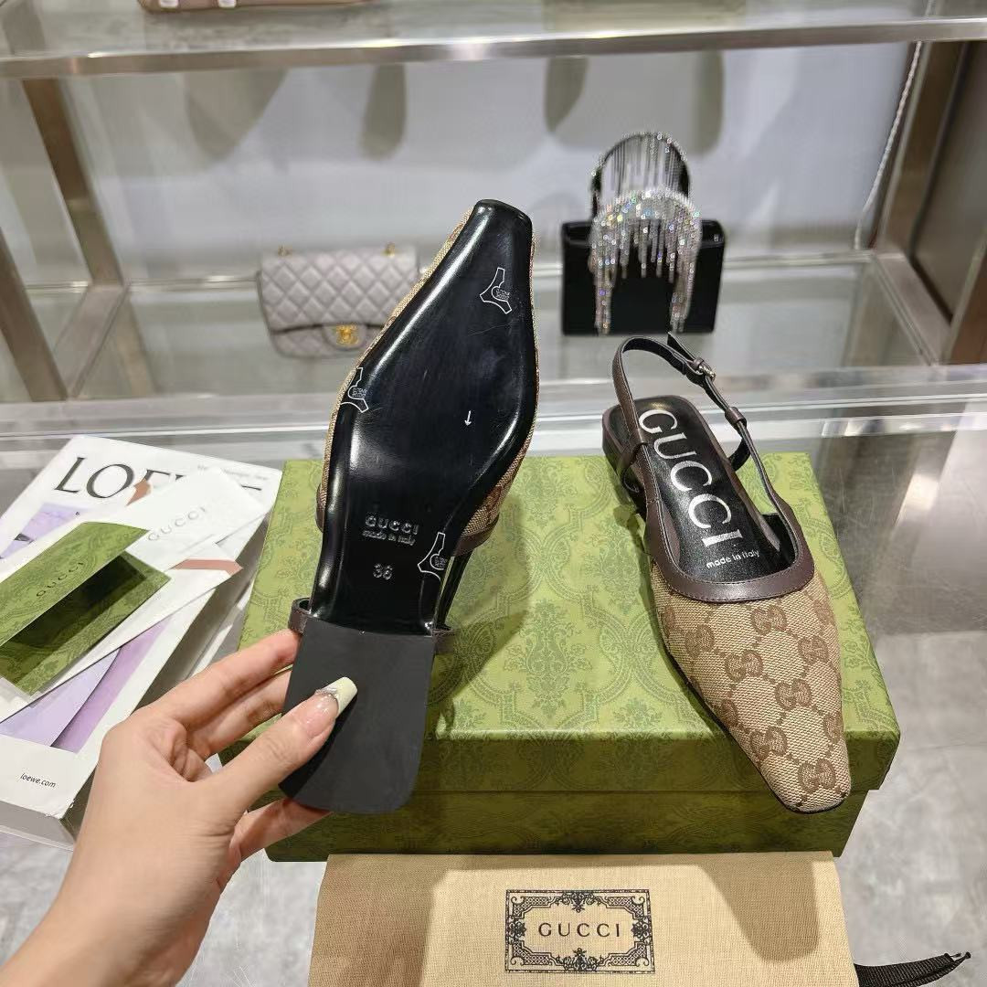 UA Gucci Demi Slingback Flat