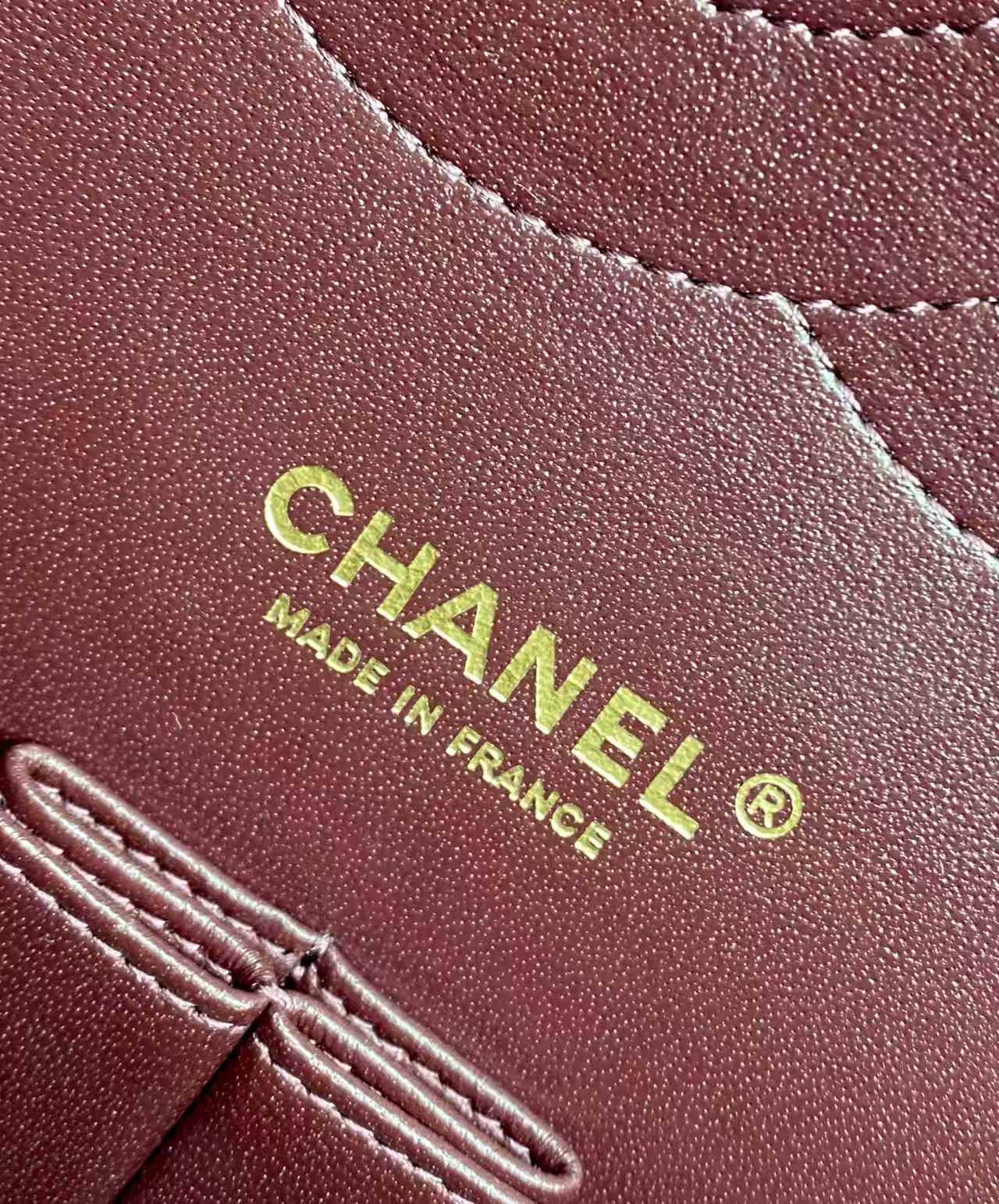 Chanel Classic Flap Jumbo 30cm CF Black Gold 19.5x30x10cm